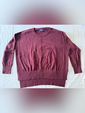 Joseph A Crewneck Sweater - Burgundy